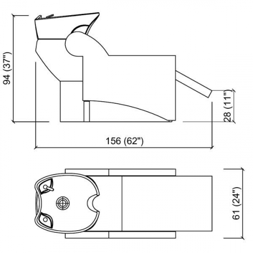 Мойка парикмахерская "WASHLOUNGE JUBILEE BASIC"