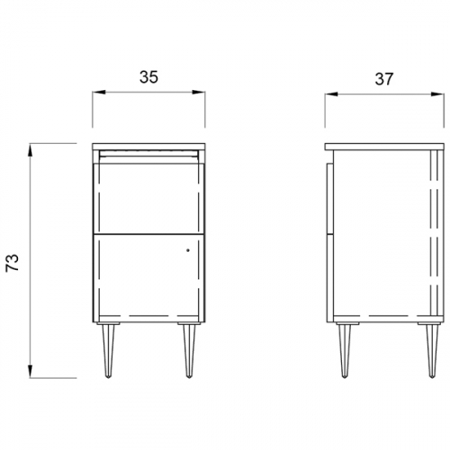 Тумба "STYLING CABINET 73"