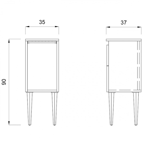 Тумба "STYLING CABINET 90"